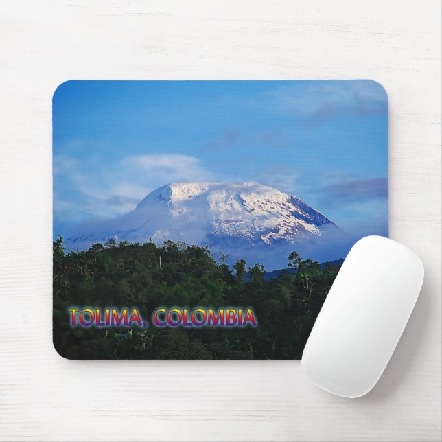 Tapis de souris de voyage d'El Nevado del Tolima (Avec souris)