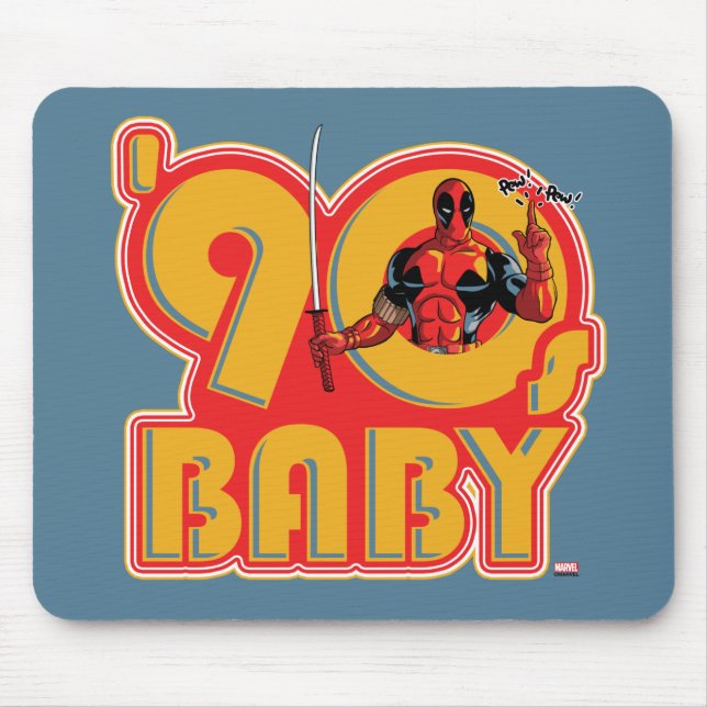 Tapis De Souris Deadpool | 90's Baby (Devant)