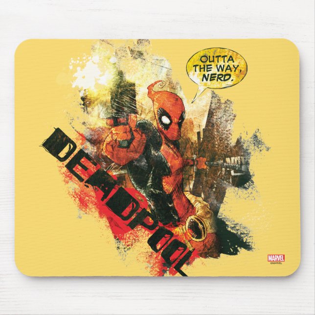 Tapis De Souris Deadpool Extérieur Au Chemin Nerd (Devant)