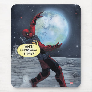 Tapis De Souris Deadpool Tenant La Terre