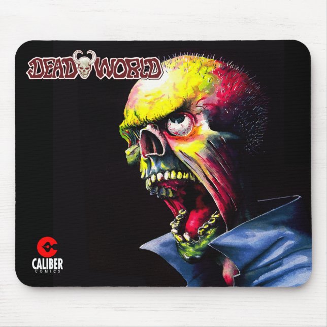 Tapis De Souris Deadworld hurle pavé de souris zombie (Devant)