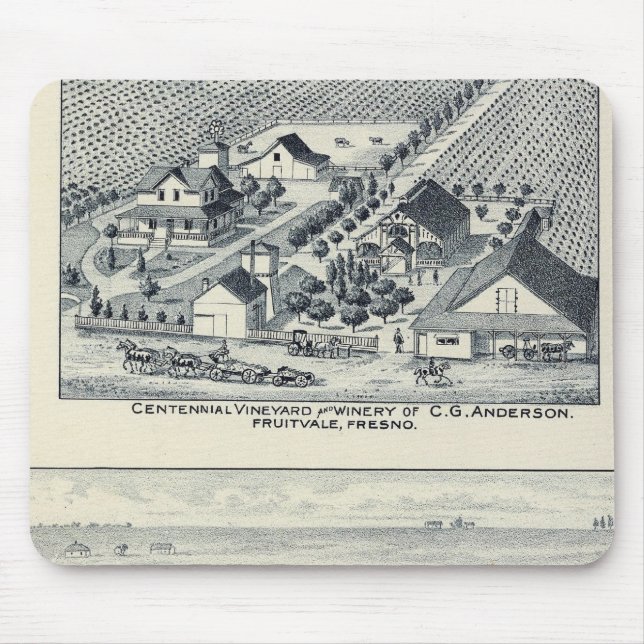 Tapis De Souris Deardorff et Centennial Vineyards, Californie (Devant)