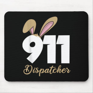 Tapis De Souris Débardeur de Pâques pour dispatcher 911 
