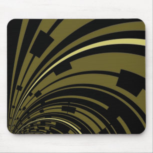 Tapis De Souris Déco or noir vert Mousepad