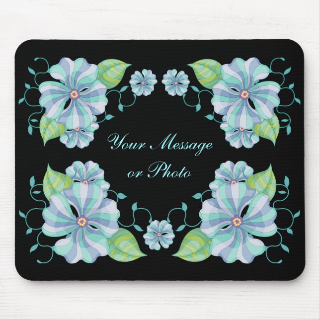 Tapis De Souris Décor fleuri 8 Mousepad (Devant)