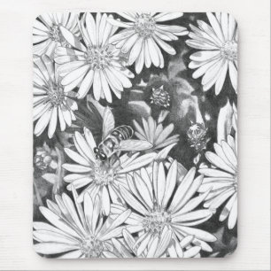 Tapis De Souris Décor informatique fleur sauvage Mousepad Fleur Ar