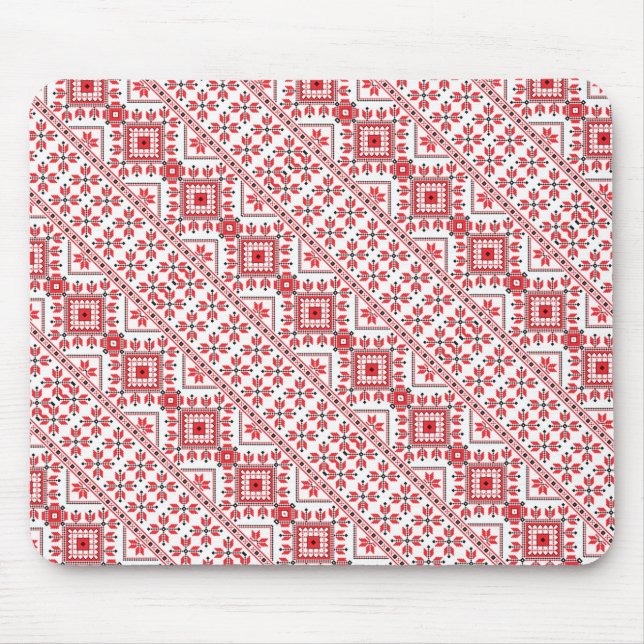 Tapis De Souris Décor rouge mignon motif (Devant)