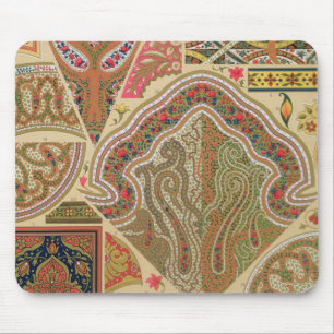 Tapis De Souris Décoration indienne, plat XIX 'd'Orna polychrome