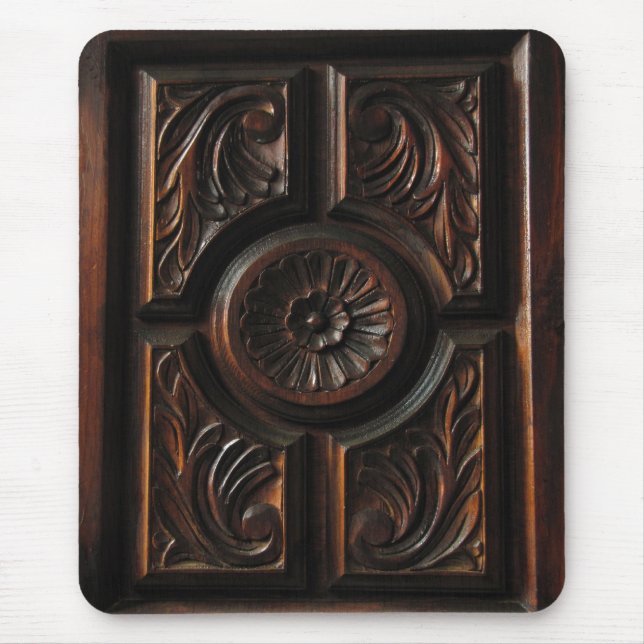 Tapis De Souris Découpage en bois (Devant)