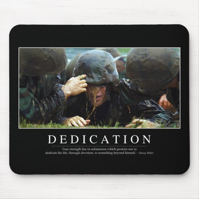 Tapis De Souris Dédication : Citation Inspirationnelle (Devant)