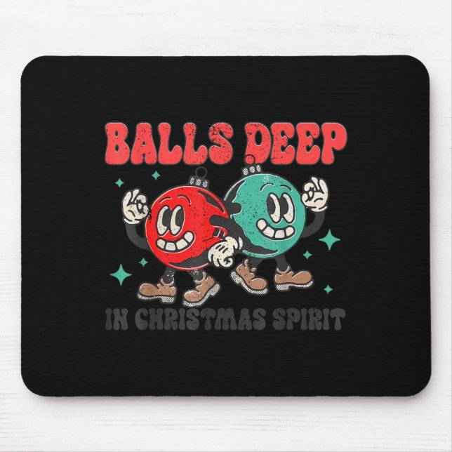Tapis De Souris Deep In Christmas Srit Christmas Humorous Festive  (Devant)