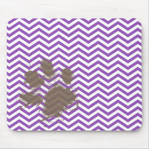 Tapis De Souris Deep Lilac Chevron