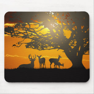 Tapis De Souris Deer Silhouette