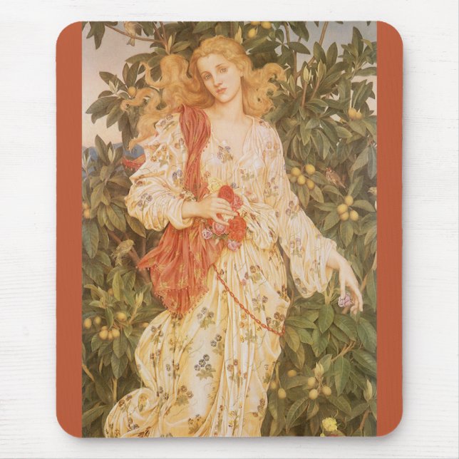 Tapis De Souris Déesse des fleurs, Flora de Morgan (Devant)