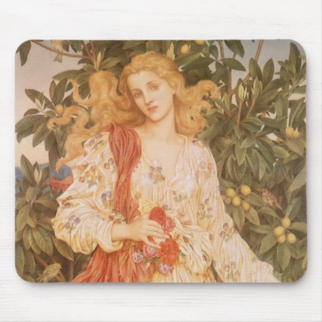Tapis De Souris Déesse des fleurs, Flora de Morgan (Devant)