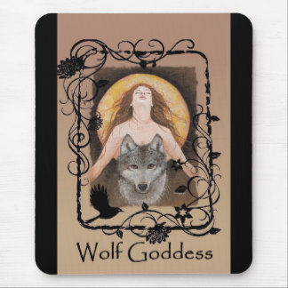 Tapis De Souris Déesse Mousepad de loup par Lori Karels
