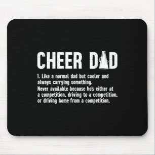 Tapis De Souris Définition de Cheer Dad Papa d'une pom-pom girl pè