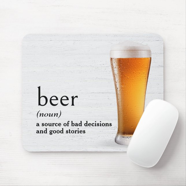 Tapis De Souris Définition de la bière par le dictionnaire (Avec souris)