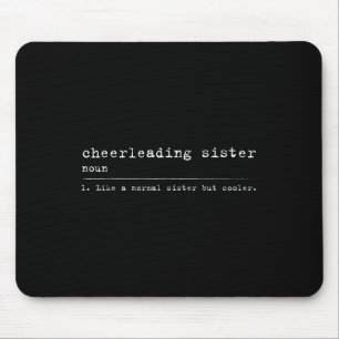 Tapis De Souris Définition de sœur de cheerleading Cheerleaders Mo