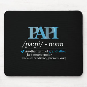 Tapis De Souris Définition Papi Drôle Grand-père Papa Fête des pèr