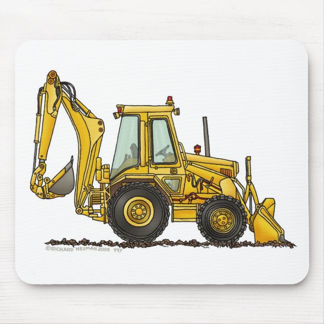 Tapis de souris défonceur de construction de (Devant)
