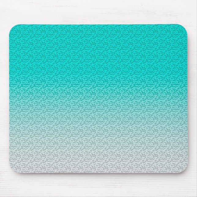Tapis De Souris Dégradé bleu Turquoise (Devant)