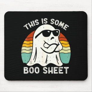 Tapis De Souris Déguisement de fantôme Boo Halloween drôle C'est d