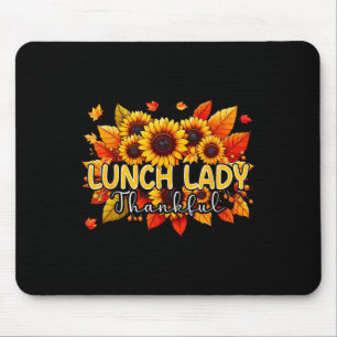 Tapis De Souris Déjeuner Dame de grâce Thanksgiving Sunflowers Fal