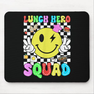 Tapis De Souris Déjeuner Héros Squad Retour À L'École Déjeuner Caf