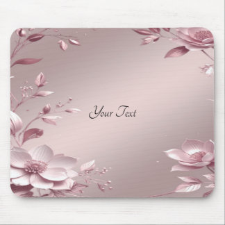 Tapis De Souris Delicate Pink Floral Mousepad