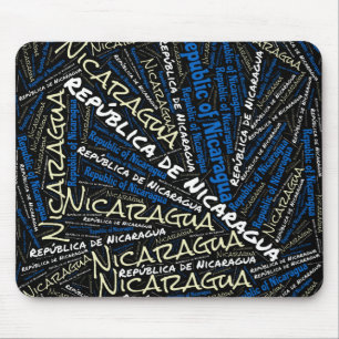 Tapis De Souris Delightful Nicaragua Flag Colors Patriotic