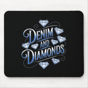 Tapis De Souris Denim Et Diamonds Pays Ouest Bachelorette Pa