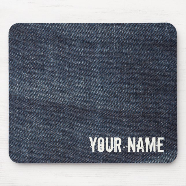Tapis De Souris Denim fabric texture de jeans (Devant)
