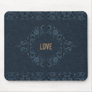 Tapis De Souris Denim unique - Jeans style Abstrait
