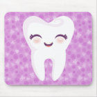 Dent mignonne - Mousepad personnalisable pourpre