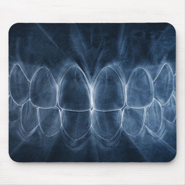 Tapis De Souris Dentiste Teeth Bite Mousepad (Devant)