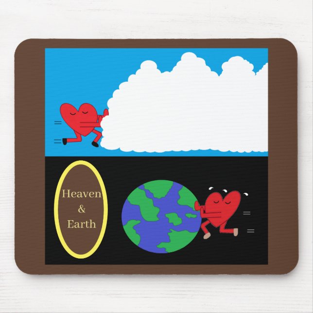 Tapis De Souris Déplacer le Ciel et la Terre (Devant)