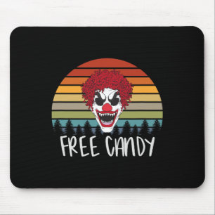 Tapis De Souris Déplaisant Clown Vintage Rétro Effrayant Mal Horre