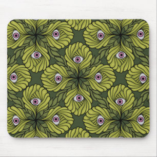 Tapis De Souris Déplaisant mignon Plante printemps vert Imaginaire