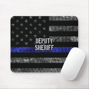 Tapis De Souris Deputy Sheriff Distressed Flag