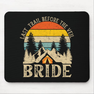 Tapis De Souris Dernière piste avant la mariée voilée Rétro Camp c