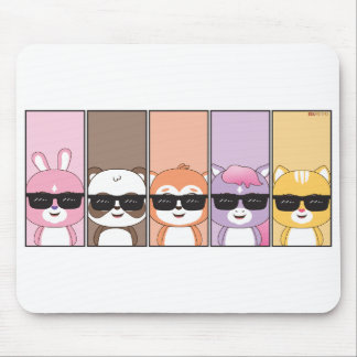 Tapis De Souris Des personnages amusants qui apportent l'apprentis