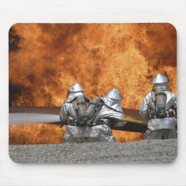 Tapis De Souris Des pompiers neutralisent un incendie (Devant)