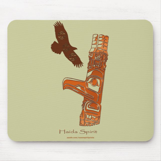 Tapis de souris des Premières nations Haida Eagle  (Devant)