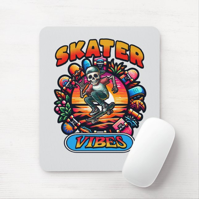 TAPIS DE SOURIS DES VIBES DE SKATER ! (Avec souris)