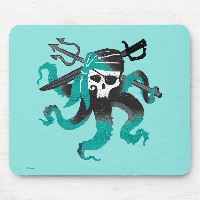 Tapis De Souris Descendants| Uma| Logo crânien pirate (Devant)