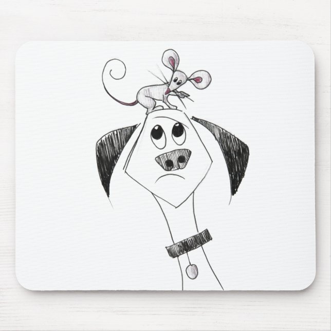 Tapis De Souris Descendre De Mon Panier De Souris (Devant)