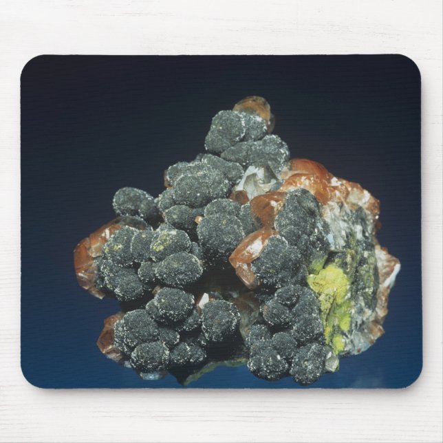 Tapis De Souris Descloizite sur la calcite (Devant)