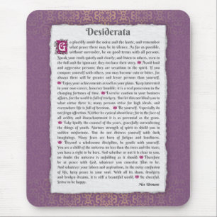 Tapis De Souris Desiderata - Choses désirées