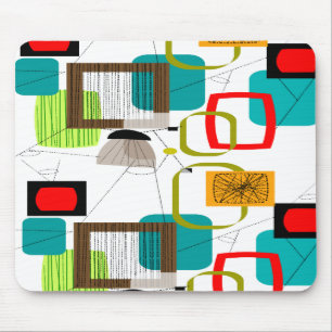 Tapis De Souris Design abstract de Mid-Century